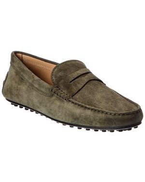 Tod's City Gommino Suede Loafer - Brown