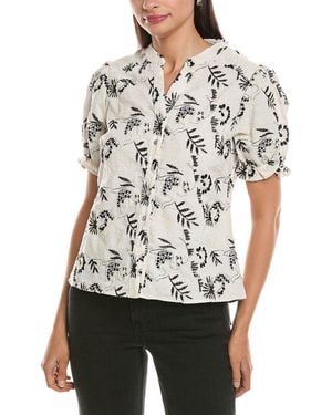 Nanette Lepore Embroidered Blouse - White