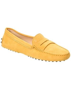 Tod's Gommino Suede Loafer - Yellow