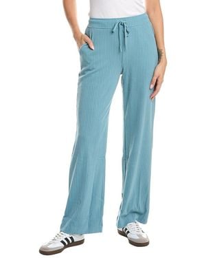 Beyond Yoga 32in Breathe Easy Ribbed Wide Leg Pant - Blue