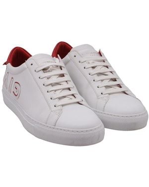 Givenchy Leather Reverse Urban Knots Sneaker (Authentic Pre-Loved) - Gray