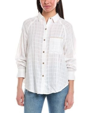 Vintage Havana Whipstitch Shirt - White