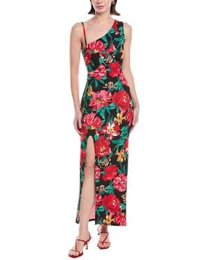 Rachel Roy Devin One-Shoulder Midi Dress - Red