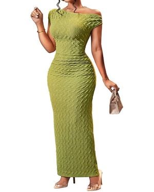 AMINA GLAM Maxi Dress - Green