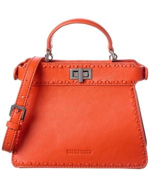Walter Baker Reed Mini Leather Satchel - Red