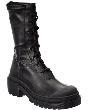 Dior Arcade Leather Bootie - Black