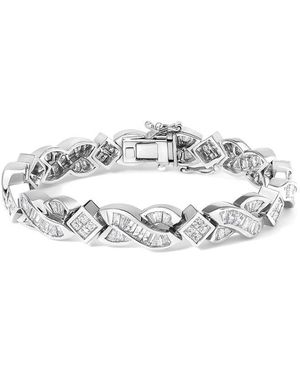 Haus of Brilliance 14K 8.19 Ct. Tw. Diamond Tennis Bracelet - White