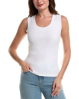 Project Social T Salgado Rib Ringer Tank - White