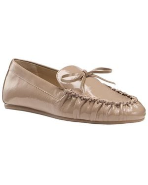 Stuart Weitzman Britt Bow Patent Loafer - Brown