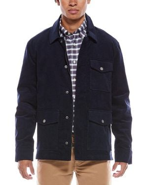 Brooks Brothers Military Corduroy Shirt Jacket - Blue