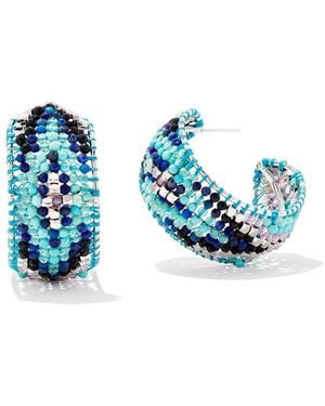 Kendra Scott Britt Hoop Earrings - Blue