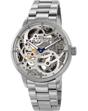 Akribos Xxiv Stainless Steel Watch - Gray