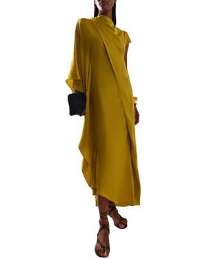 Linda Charm Midi Dress - Yellow