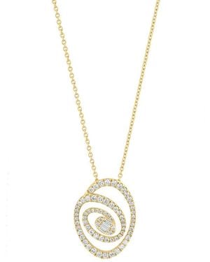 Effy Fine Jewelry 14k 0.59 Ct. Tw. Diamond Necklace - Metallic