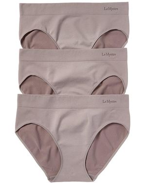 Le Mystere 3pk Seamless Comfort Hipster - Brown