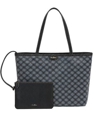 Sam Edelman Felicia Medium Monogram Shopper Tote - Black