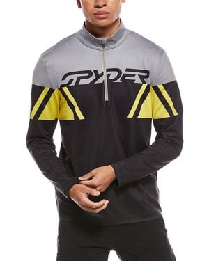 Spyder Podium 1/2-Zip Mock Neck Baselayer Pullover - Gray