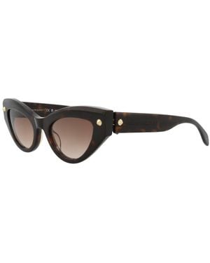 McQueen Am0407S 52Mm Sunglasses - Brown