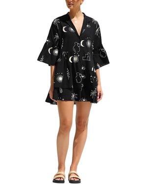 CAMILA BLANCO Mini Dress - Black