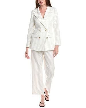 Pascale La Mode 2Pc Jacket & Pant Suit - Pink