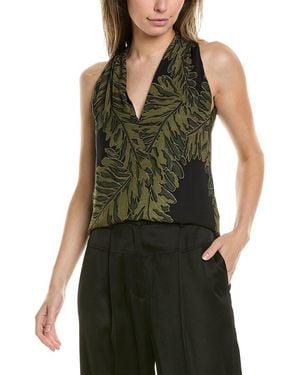Gucci Halter Silk Top - Green