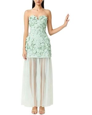 MIRA RICHI Embellished Maxi Dress - Green
