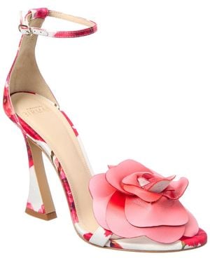 Alexandre Birman Dahlia Satin & Leather Sandal - Pink