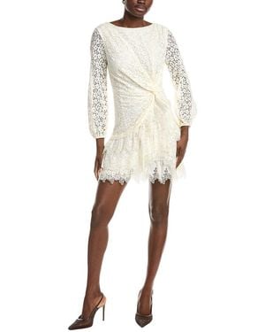 Maje Lace Mini Dress - Natural