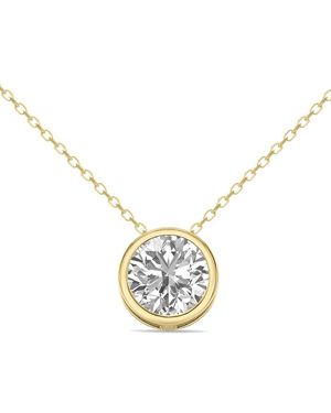 Lab Grown Diamonds 14K 1.00 Ct. Tw. Lab Grown Diamond Necklace - Metallic