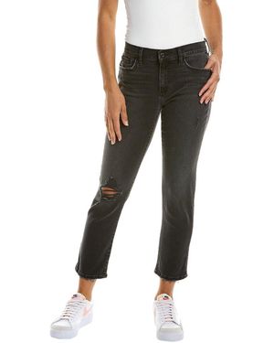 Joe's Jeans Mid-Rise Straight Crop Jean - Black
