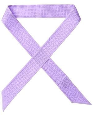 Givenchy Silk Scarf - Purple