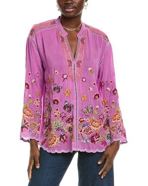 Johnny Was Petite Maude Blouse - Purple