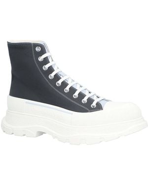 McQueen Calfskin Tread Slick Boot, Never Worn (Authentic Pre- Loved) - Blue