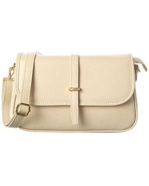 Italian Leather Crossbody - Natural