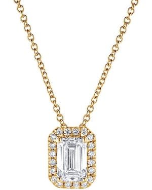 Lab Grown Diamonds 14K 0.82 Ct. Tw. Lab-Grown Diamond Pendant - Metallic
