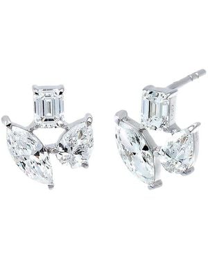 By Adina Eden 14K 1.70 Ct. Tw. Lab-Grown Diamond Earrings - Metallic
