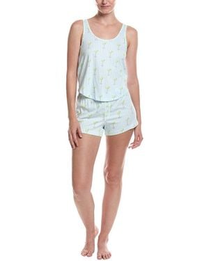 Pj Salvage 2pc Playful Prints Pajama Set - Blue