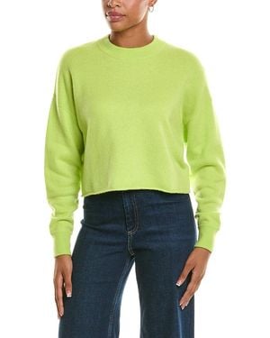 Brodie Cashmere Loopback Cashmere Jumper - Blue