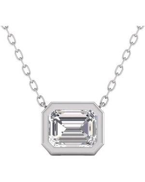 Lab Grown Diamonds 14k 1.00 Ct. Tw. Lab Grown Diamond Necklace - White