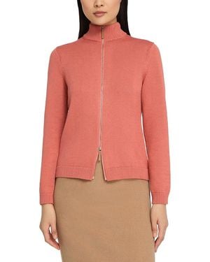 Lafayette 148 New York Plus Fitted Silk-Blend Bomber Jacket - Red