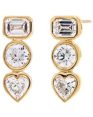 By Adina Eden 14K 1.51 Ct. Tw. Lab-Grown Diamond Earrings - Metallic