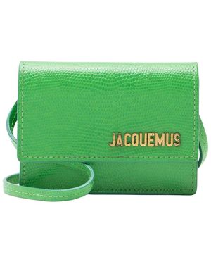 Jacquemus Leather Le Bello Crossbody (authentic Pre-loved) - Green