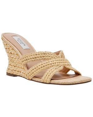 Steve Madden Winona Raffia Wedge Sandal - White