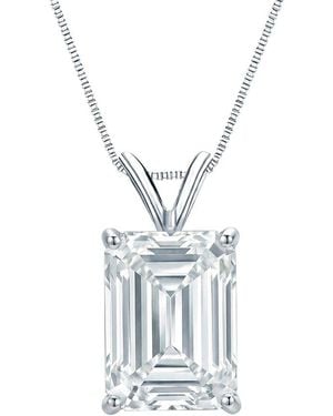 Sabrina Designs Lab Grown Diamonds 14K 5.00 Ct. Tw. Lab-Grown Diamond Solitaire Pendant - White