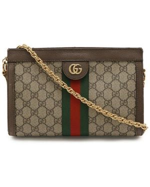 Gucci Ophidia GG Supreme Small Chain Shoulder Bag (authentic Pre-loved) - Gray