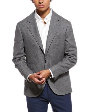 Brunello Cucinelli Cashmere & Silk-Blend Blazer - Grey