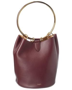 Alaïa Alaïa Ring Large Leather Bucket Bag - Purple
