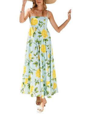 LOEY Printed Maxi Dress - White