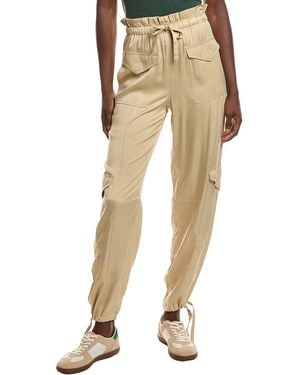Ganni Washed Satin Pant - Natural