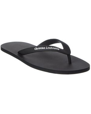 Christian Louboutin The Rubber Flip Flop - Black